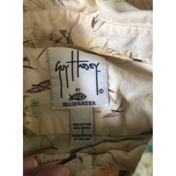 Guy Harvey Button Down Shirt Hawaiian Fish - Picture 6 of 7